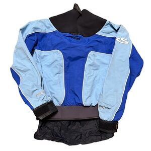 Women’s NRS Dry Top Triton Flux Surf Wear Blue Sport Tech Paddle Top Size M